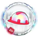 Badge art for Roblox Plus Hard Hat